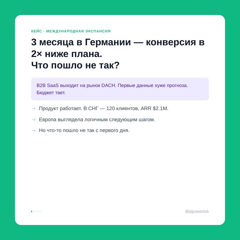 B2B SaaS, 3 месяца в Германии: 47 лидов,... image preview